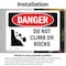 Signmission Do Not Climb On Rocks, 14 in W x Rectangle, Vinyl Decal OS-2PACK-DS-D-1014-L-2090 - alternate 4